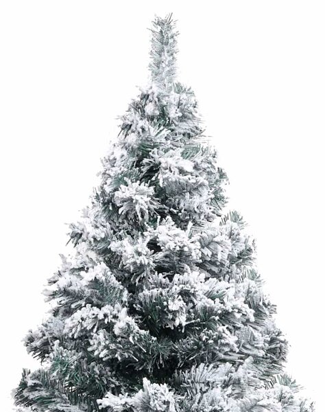 Umělý vánoční stromek zasněžený zelený 150 cm PVC 320963