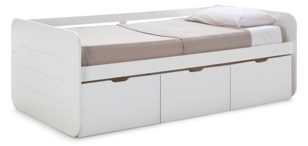 Bílá dětská postel s úložným prostorem 90x190 cm Abbott – Marckeric