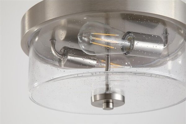 Searchlight 66210-2SS Stropní koupelnové svítidlo PRESTON satin IP44