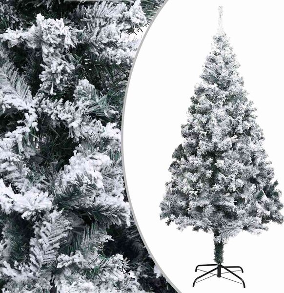 Umělý vánoční stromeček zasněžený zelený 180 cm PVC 320964