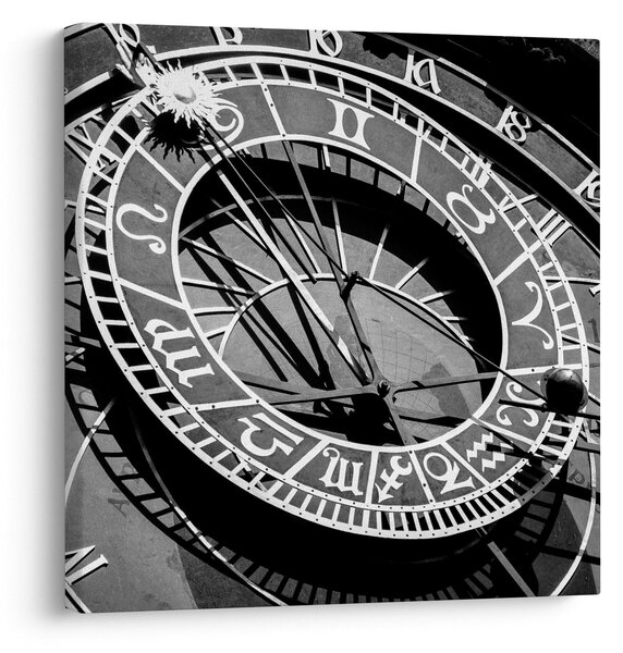 Obraz - Astronomické hodiny, Praha, Česká Republika (30x30 cm)