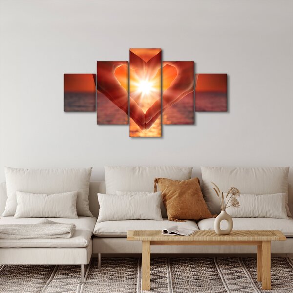 Obraz - Slunce v srdci (125x70 cm)