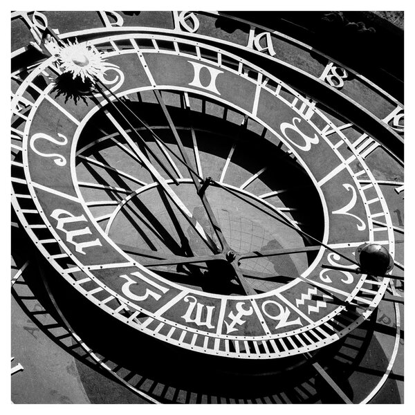 Obraz - Astronomické hodiny, Praha, Česká Republika (30x30 cm)