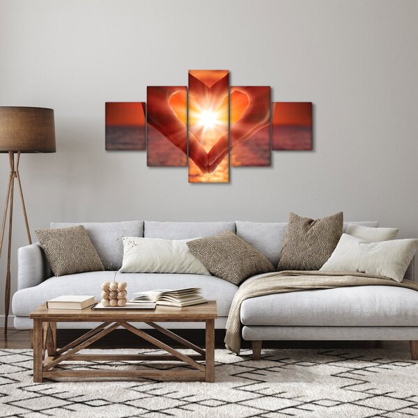 Obraz - Slunce v srdci (125x70 cm)