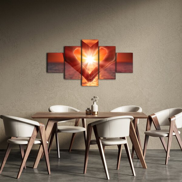 Obraz - Slunce v srdci (125x70 cm)