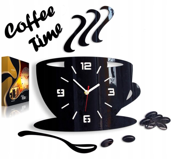 ModernClock Kuchyňské nástěnné hodiny ŠÁLEK EFEKT 3D 12