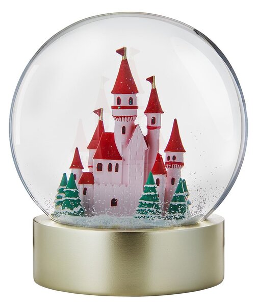 CASTLE Sněhová koule svítící zámek 20 cm