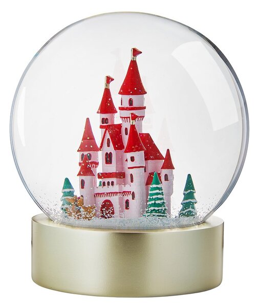 CASTLE Sněhová koule svítící zámek 20 cm
