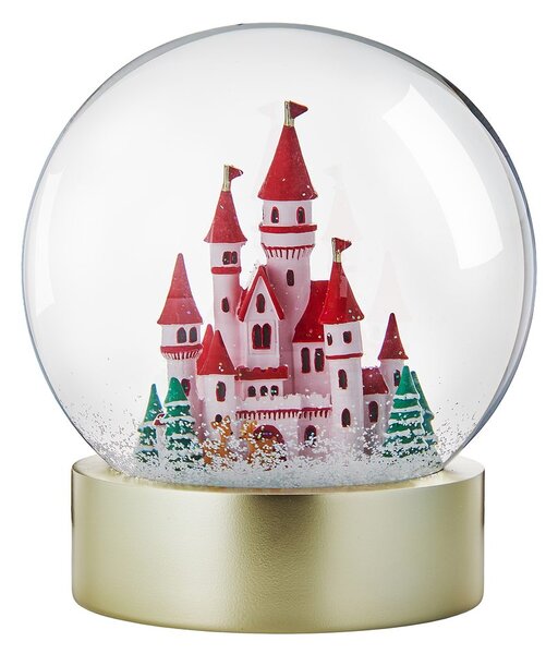 CASTLE Sněhová koule svítící zámek 20 cm