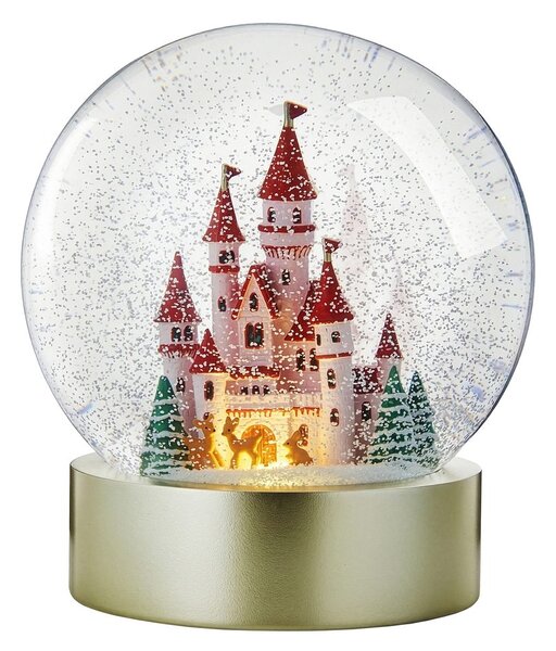 CASTLE Sněhová koule svítící zámek 20 cm