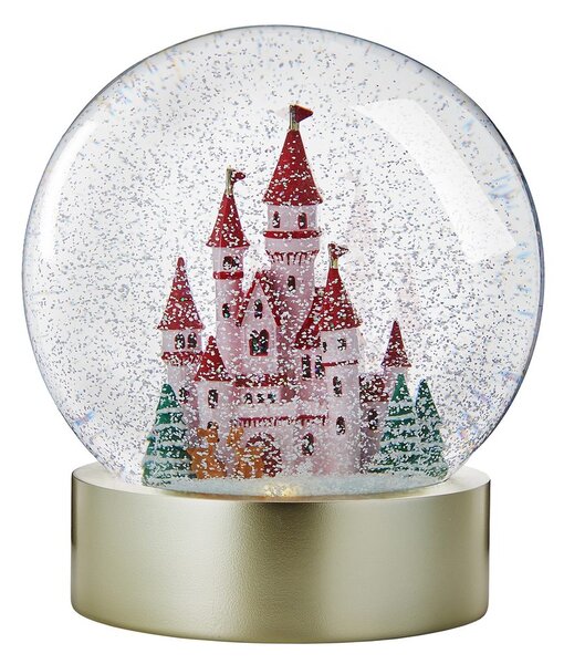 CASTLE Sněhová koule svítící zámek 20 cm