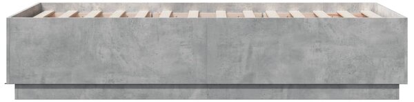 Rám postele betonově šedý 90 x 190 cm kompozitní dřevo 3209754
