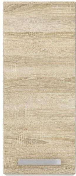 Vysoká skříňka s 1 výklopnými dvířky - Imitace dub Sonoma - D 30 x H 31,6 x V 72 cm - LASSEN