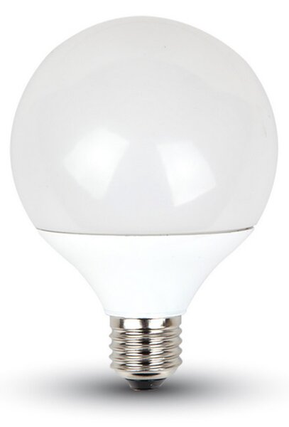 V-TAC LED žárovka E27 G95 10W, Studená bílá 6000 - 6500K
