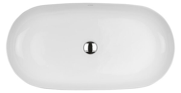 Oltens Hamnes umyvadlo 80x40 cm oválné na pult bílá 40321000