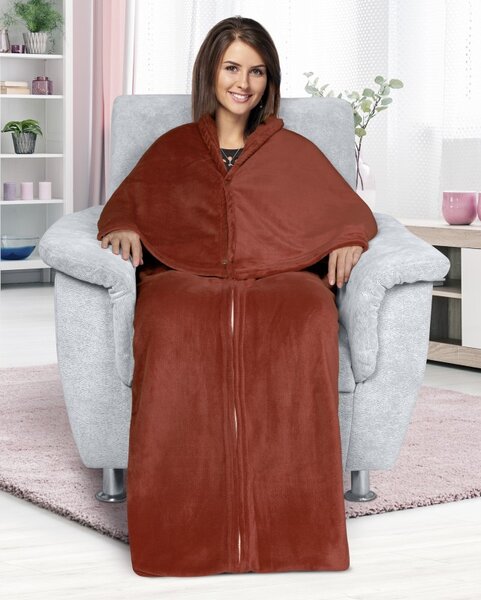 BELLATEX Korall televizní pytel 150x180 cm Hnědá 150x180 cm