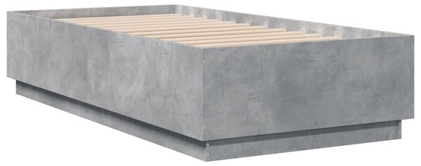 Rám postele betonově šedý 90 x 190 cm kompozitní dřevo 3209754