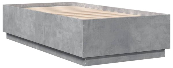 Rám postele betonově šedý 90 x 190 cm kompozitní dřevo 3209754