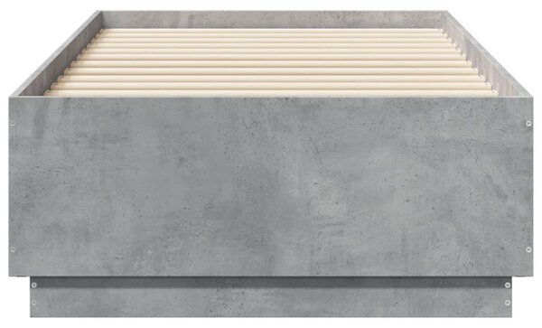 Rám postele betonově šedý 90 x 190 cm kompozitní dřevo 3209754