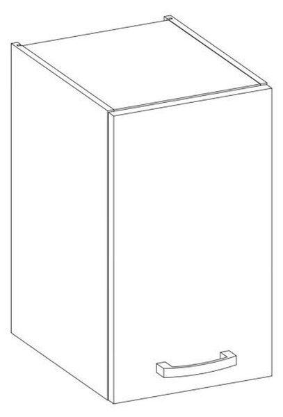 Vysoká skříňka s 1 výklopnými dvířky - Imitace dub Sonoma - š 40 x h 31,6 x 72 cm - LASSEN