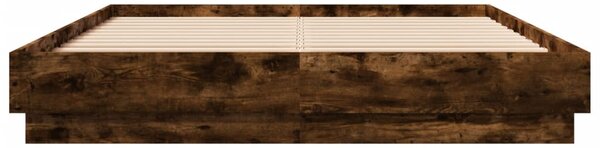 Rám postele s LED osvětlením kouřový dub 120 x 200 cm 3209804