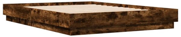 Rám postele s LED osvětlením kouřový dub 120 x 200 cm 3209804
