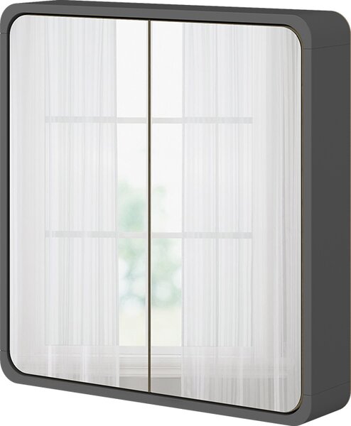 Koupelnová zrcadlová skříňka Vicco Arla Antracit/dub 60 x 60 cm, Model 50157