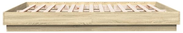 Rám postele dub sonoma 180 x 200 cm kompozitní dřevo 3209837
