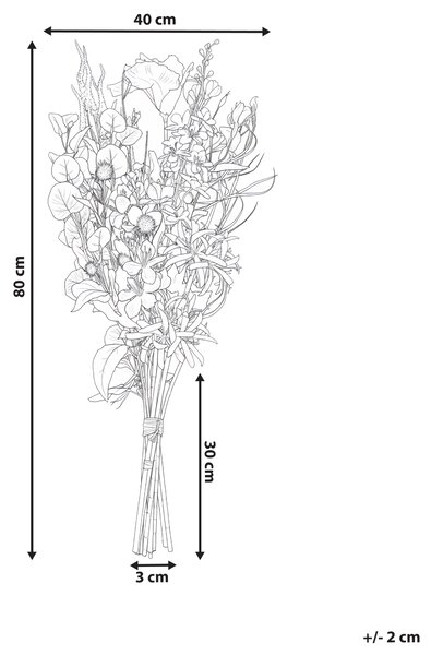 Umělá kytice ARGALO 80 cm Pestrá
