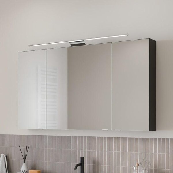 Zrcadlová skříňka Steinkamp Living 2.0, rozměry 120 cm, se 3 dvířky a LED osvětlením