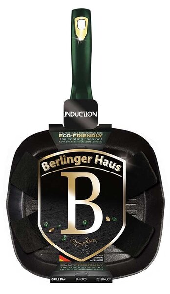 Grilovací pánev Berlinger Haus Emerald 28 cm s titanovým povrchem