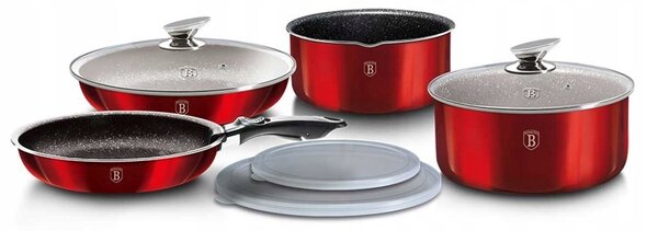 Sada hrnců Berlinger Haus Click & Cook z hliníku 9 ks