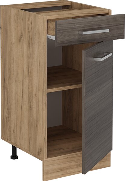 Spodní skříňka kuchyňské linky Vicco R-Line Ušlechtilá šedá 40 cm bez pracovní desky, Model 54198