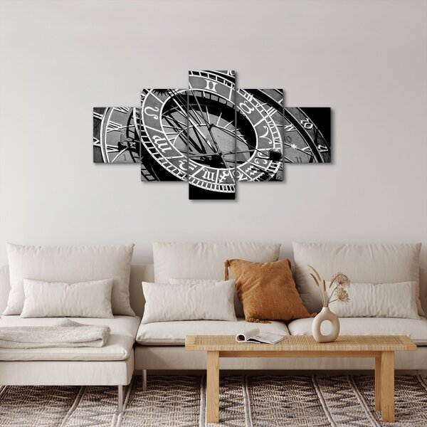 Obraz - Astronomické hodiny, Praha, Česká Republika (125x70 cm)
