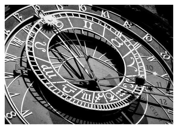 Obraz - Astronomické hodiny, Praha, Česká Republika (70x50 cm)
