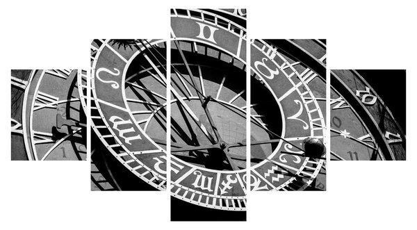 Obraz - Astronomické hodiny, Praha, Česká Republika (125x70 cm)