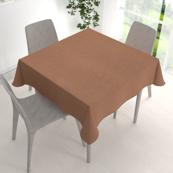 Biante Dekorační čtvercový ubrus BKW-203 Hnědý žíhaný 80x80 cm