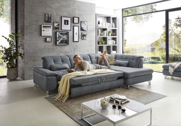 Sedací souprava ENNA_varianta "L"_Vivre steel