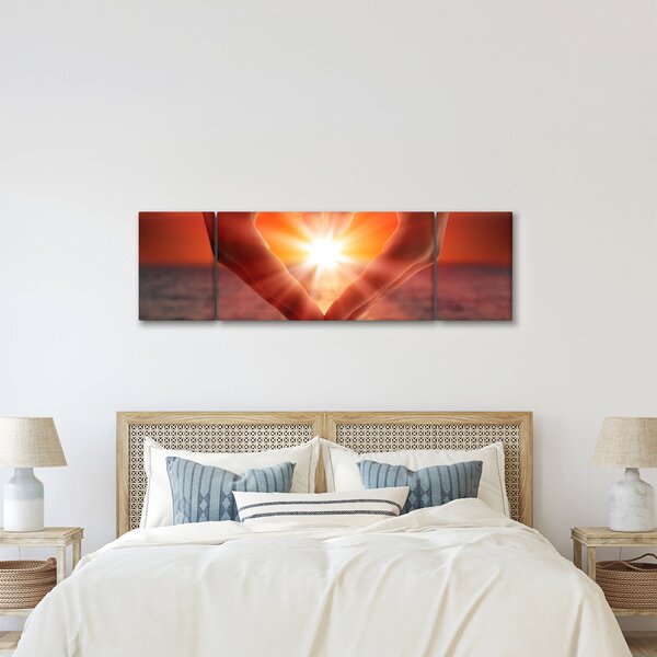 Obraz - Slunce v srdci (170x50 cm)