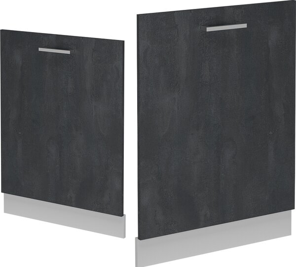 Čelní panel myčky Vicco R-Line Černý beton 60 cm bez pracovní desky, Model 54526