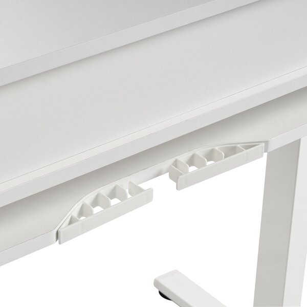 Elektricky výškově nastavitelný pracovní stůl LUCAMA Bílá 120 cm 60 cm s USB portem