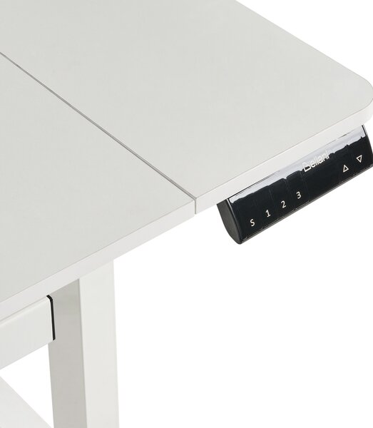 Elektricky výškově nastavitelný pracovní stůl LUCAMA Bílá 120 cm 60 cm s USB portem