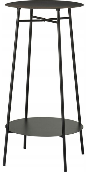 Stolek Home Styling Collection kulatý 35 x 35 x 60 cm černý