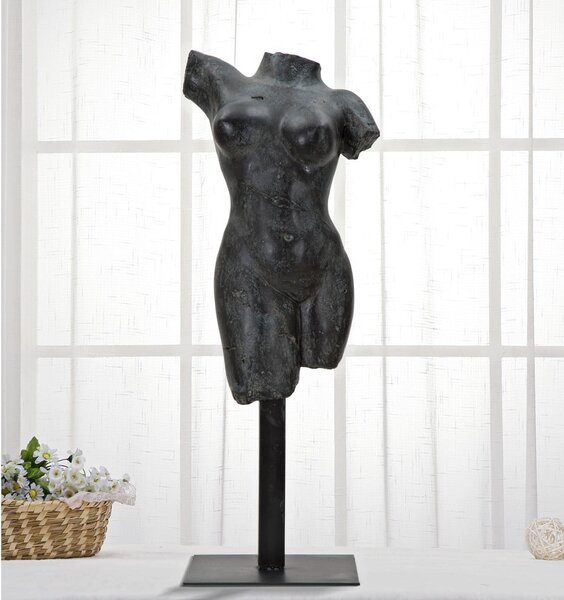Černá dekorativní soška Mauro Ferretti Museum Woman