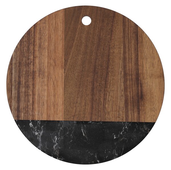 Silvercrest® Kuchyňské prkénko (kulaté tmavé) (100397252003)