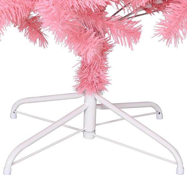 Umělý vánoční stromek se stojanem růžový 180 cm PVC 320998