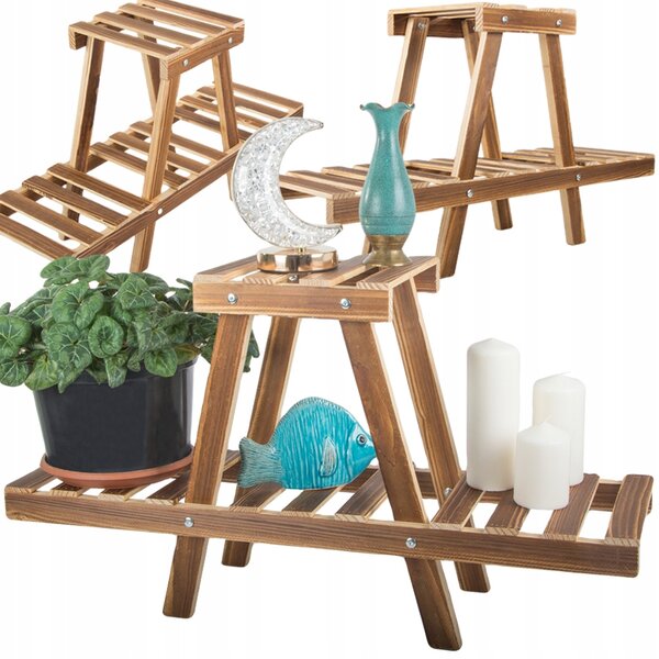 Držák Na Květináč Verk Group 44 cm dřevěný
