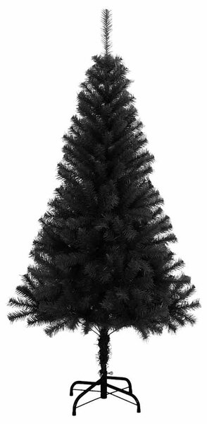 Umělý vánoční stromek se stojanem černý 150 cm PVC 321000