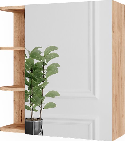 Zrcadlová skříňka Vicco Fynn Zlatý mocný dub 62 x 64 cm, Model 54357
