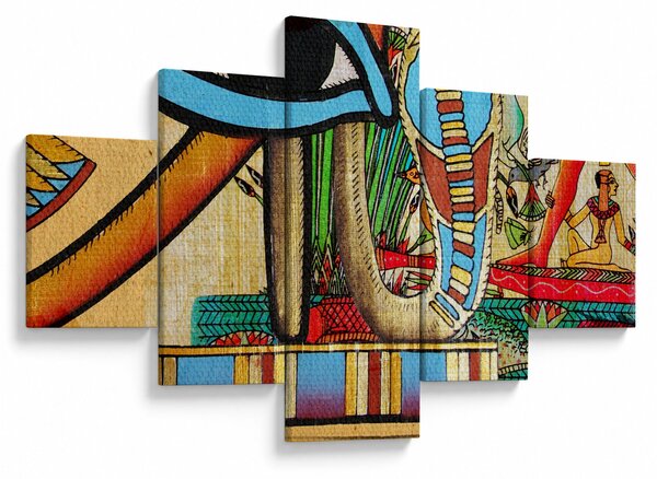 Obraz s egyptskými motivy (125x70 cm)